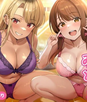【d_620196】即ハメ風俗みつどもえ〜白黒ギャルの淫乱同時ビッチ責め〜【性為の戯れ】