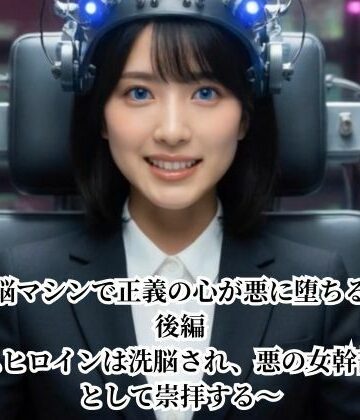 【d_772344】洗脳マシンで正義の心が悪に堕ちる話 後編 〜エースヒロインは洗脳され、悪の女幹部を女神として崇拝する〜【悪堕ち研究員】