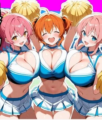 【d_773316】爆乳まみれ チアガールver.【かわいいファーム】