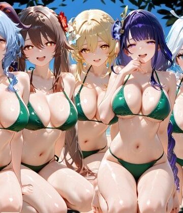 【d_775552】ビーチで出会った美女をナンパしてメス堕ちさせた話 原○【ちこりこ】