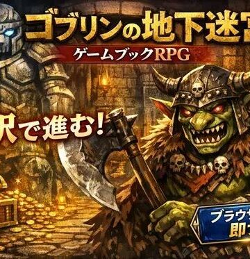 【d_784941】ゴブリンの地下迷宮 〜ブラウザで遊ぶ本格ゲームブックRPG〜【小さな学び舎】