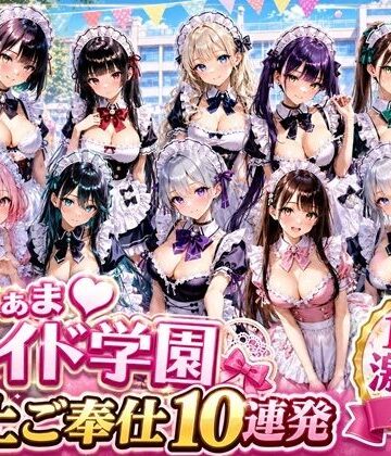 【d_784347】あまあまメイド学園 〜極上ご奉仕10連発〜【月見どらいばー】