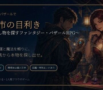 【d_786191】星屑市の目利き 〜掘り出し物を探すファンタジー・バザールRPG〜【小さな学び舎】