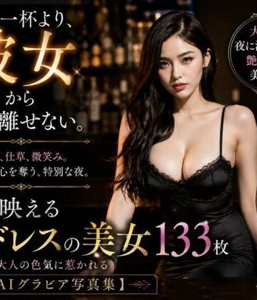 【d_786644】夜に映える黒ドレスの美女133枚【AI美女制作参謀本部4課】