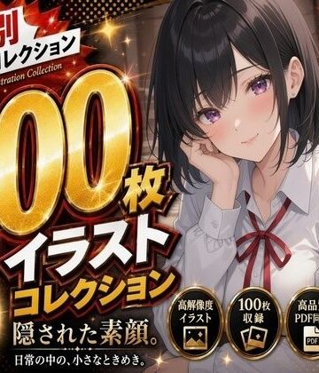 【d_787064】【100枚＋PDF】黒髪ショートの清楚な誘惑 ── 鏡越しの秘め事と無防備な下着姿 ──【こっそりビジョン工房】
