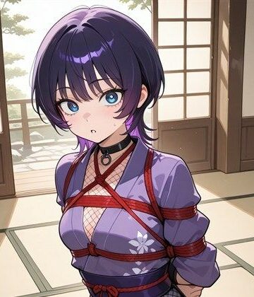 【d_788348】捕らわれた紫髪くノ一 〜潜入任務の果てに〜【R-18 AI CG集】【NT】