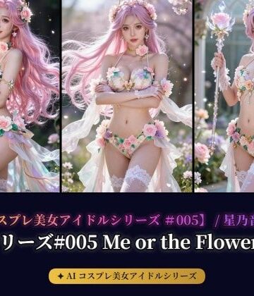 【d_790504】【AIコスプレ美女アイドルシリーズ ＃005 MV ＆ 写真集】〜Me or the Flowers / 星乃音ぴこ〜【beauty4ever】