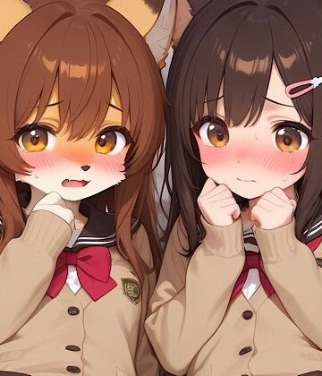 【d_791390】【AI・100枚】獣ヶ盛女学院の生徒たち1，2，3【計100枚】【ケモノ獣耳女学院ぱんつ】【ケモV狐桜ハヤテのカクレガ】