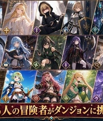 【d_791744】【即堕ち2コマ】挑戦！エロトラップダンジョンぷらす【エロステータス】【フモラリズム（健やか羊羹）】