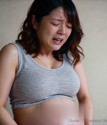 【d_793117】【AI生成】ぽっちゃり妻の難産 ロング版（約2分37秒）【ウブミア】