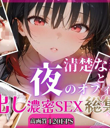 【d_793311】清楚な新人と夜のオフィスで中出し濃密SEX【総集編】【RinoRino】