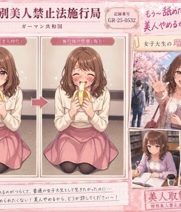 【d_798478】【特別美人禁止法施行局】もう〜フェラチオなんてしたくない〜！バキュームフェラチオによるプレイ【女子大生・吉岡瑠奈（20歳）】【特別美人禁止法施行局】