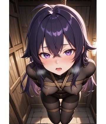 【d_802508】緊縛されてる女の子が身動きできずに吊るされてるやつ 1【ゑんじに屋】