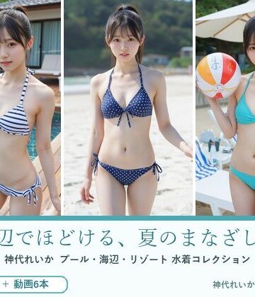 【d_805345】水辺でほどける、夏のまなざし。神代れいか 水着コレクション【月夜の森】