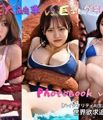 【d_807257】触手VS巨乳グラドル Photobook【世界欲求追及機構】