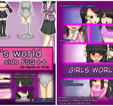 【d_812969】Girls world side FSG＋＋ ＆ Girls world mini Two-piece set【女性化研究会・派出所】