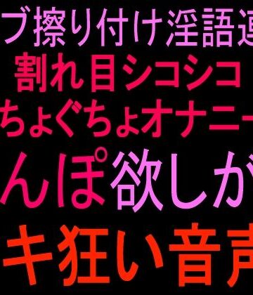 【d_813421】バイブ擦り付け淫語連発！！割れ目シコシコぐちょぐちょオナニー！！ ちんぽ欲しがりイキ狂い音声！！【絶頂ひとりオナ子】
