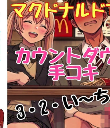 【d_812341】マクドナルドで同級生にカウントダウン手コキされた話（女性店員バレVer.も同封）【ながのの】
