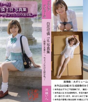 【d_814800】【グラビアデビュー作】白花可憐 1st写真集 〜制服と水着と…。ちょっとだけ大胆な私。〜【流離い人】