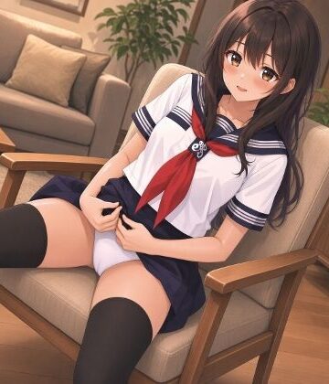 【d_816952】（アニメ版）美少女えちえちグラビア撮影【ニーハイパンチラフェチ同好会】