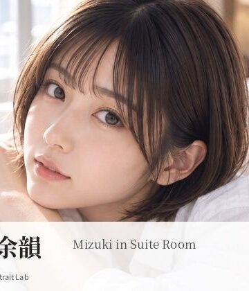 【d_818484】朝の余韻 〜Mizuki in Suite Room〜【Lumiere AI Portrait Lab】