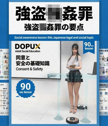 【d_821202】【△20】パンチラガチャ★二階堂 沙耶 大学に進学し強豪予備校『DOPUX（ドピュックス）』で社会人向け講座（性犯罪）を教える名物講師に！（Vol.010:強盗強●罪）【Libido-Labo】