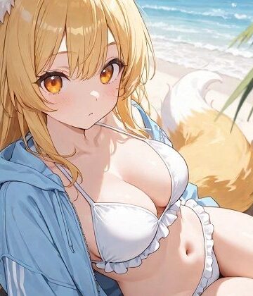 【d_823194】狐っ娘な彼女と脱衣詰将棋 〜海デート編〜【おすすめ】