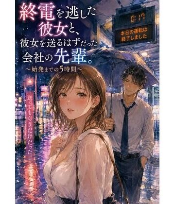 【d_824003】終電を逃した彼女と、彼女を送るはずだった会社の先輩。 〜始発までの5時間〜【深夜の読書室】