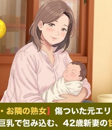 【d_824681】【続・続・お隣の熟女】傷ついた元エリートを母性と巨乳で包み込む、42歳新妻の甘い誘惑 第三話 ご近所の噂と「声殺し」の夜〜立派な夫の噂に熱く火照る熟女妻と、溢れる母乳の密やかな解禁〜【青いらいおん】