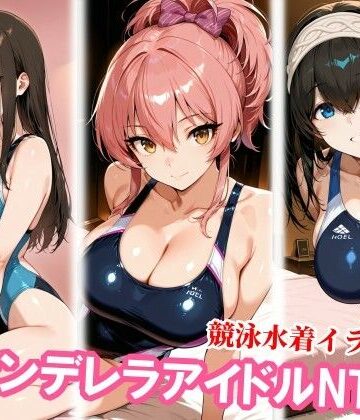 【d_826456】競泳水着のシンデレラアイドル3人、種付けおじさんに堕ちる【チョベリバ】