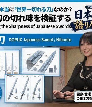 【d_826992】パンチラガチャ★霧島 愛唯（きりしま めい）『日本刀を語り尽くす』第1章-まず「日本刀とは何か」を知る（006-日本刀は本当に「世界一切れる刀」なのか？）【Ozone_Layer】