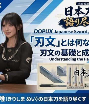 【d_828004】パンチラガチャ★霧島 愛唯（きりしま めい）『日本刀を語り尽くす』第1章-まず「日本刀とは何か」を知る（008-「刃文」とは何なのか？）【Ozone_Layer】