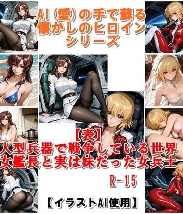 【d_814562】『【表】人型兵器で戦争している世界 女艦長と実は妹だった女兵士』AIの手で蘇る懐かしのヒロインシリーズ【非実在創作美少女】