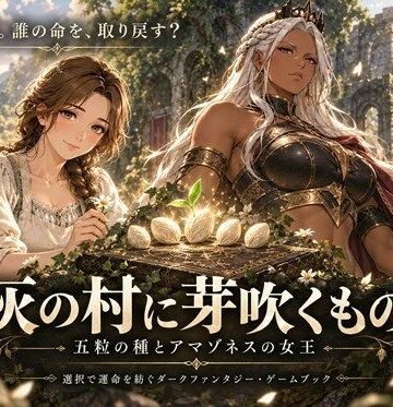 【d_828524】灰の村に芽吹くもの ― 五粒の種とアマゾネスの女王 ―【小さな学び舎】