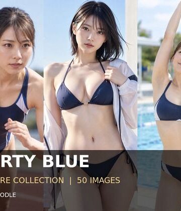 【d_828526】紺碧のスポーティ・グラビア ― SPORTY BLUE ―【からあげプードル】