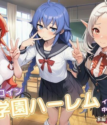 【d_828739】無職ヒロイン学園ハーレムイチャラブ中出しえっち【月見そば】