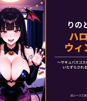 【d_828928】りのとハロウィン 〜サキュバスコスの彼女にいたずらされる夜〜【白シーツ工房】