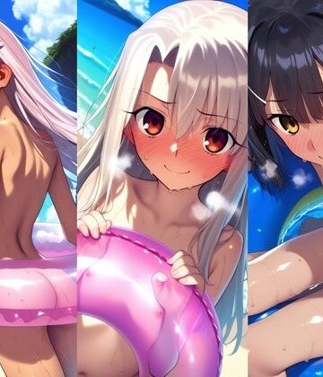 【d_829376】ひみつのビーチ イ○ヤ、ク○エ、み○【ぴーたんのアトリエ】