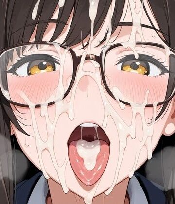 【d_829596】眼鏡娘にぶっかけザーメン【妄想の彼方】