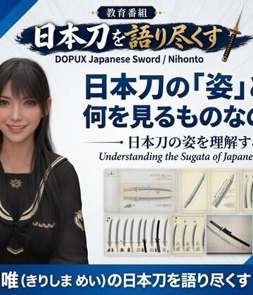 【d_832450】パンチラガチャ★霧島 愛唯（きりしま めい）『日本刀を語り尽くす』第1章-まず「日本刀とは何か」を知る（016-日本刀の「姿」とは何を見るものなのか？）【Ozone_Layer】