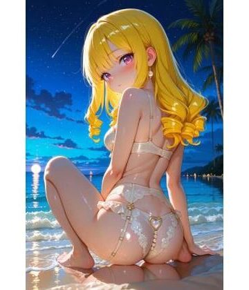 【d_833021】誘惑のランジェリー 四つん這いヒップと無防備なM字開脚【カズン】