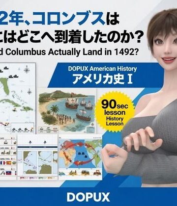 【d_833469】パンチラガチャ★西陣郁奈（にしじんかな）強豪予備校『DOPUX（ドピュックス）』で大学受験生向け講座（世界史）を教える名物講師！（Vol.013:1492年、コロンブスは実際にはどこへ到着したのか？）【Libido-Labo】
