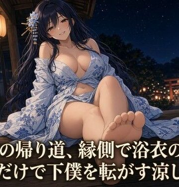 【d_833479】浴衣の足で焦らされる夏祭の夜【夜の息抜き】