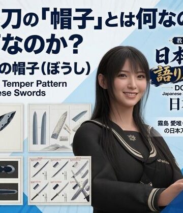 【d_834395】パンチラガチャ★霧島 愛唯（きりしま めい）『日本刀を語り尽くす』第1章-まず「日本刀とは何か」を知る（020-日本刀の「帽子」とは何なのか？）【Ozone_Layer】