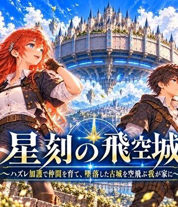 【d_835270】星刻の飛空城 〜ハズレ加護で仲間を育て、墜落した古城を空飛ぶ我が家に〜【猪木洋平】