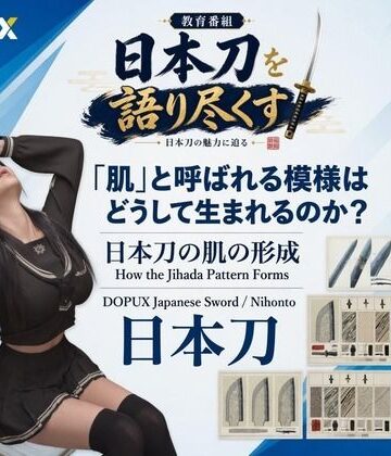 【d_837242】パンチラガチャ★霧島 愛唯（きりしま めい）『日本刀を語り尽くす』第1章-まず「日本刀とは何か」を知る（025-「肌」と呼ばれる模様はどうして生まれるのか？）【Ozone_Layer】