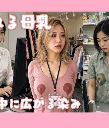 【d_838087】溢れる母乳〜仕事中に広がる染み〜【みみた産業】