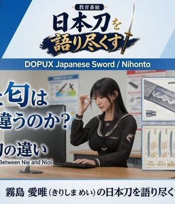 【d_839155】パンチラガチャ★霧島 愛唯（きりしま めい）『日本刀を語り尽くす』第1章-まず「日本刀とは何か」を知る（029-沸と匂は何が違うのか？）【Ozone_Layer】