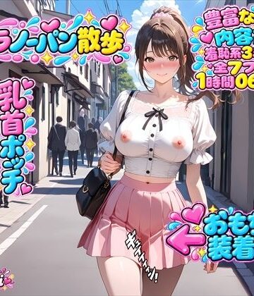 【d_841546】【ノーブラ＆ノーパン散歩】過激ミッションをクリアせよ！電動バイブでおまんことクリトリスをダブル責め！乳首ポッチで散歩中にうっかりイッちゃう女の子＋オナニー実演【ホワイトクラブ】