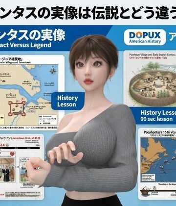 【d_844149】パンチラガチャ★西陣郁奈（にしじんかな）強豪予備校『DOPUX（ドピュックス）』で大学受験生向け講座（世界史）を教える名物講師！（Vol.028:ポカホンタスの実像は伝説とどう違うのか？）【Libido-Labo】